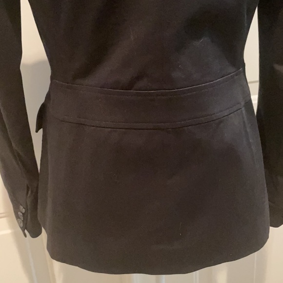 Express Stretch SZ 3/4 Women’s Lined Black One Button Two Pocket Blazer - Picture 6 of 14